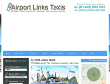 Tablet Screenshot of airporttaxihemelhempstead.co.uk